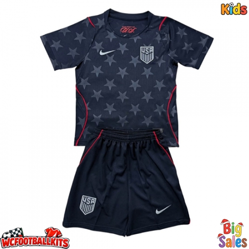 United States Replica Away Stadium Kit for Kids World Cup 2026 Short Sleeve (+ pants)